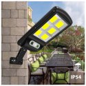 Solarna lampa uliczna LED z czujnikiem ruchu i pilotem Maclean IP54, 4W, 400lm, 6500K, Li-ion 1200 mAh, 3 tryby pracy MCE446 Maclean