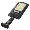 Solarna lampa uliczna LED z czujnikiem ruchu i pilotem Maclean IP54, 4W, 400lm, 6500K, Li-ion 1200 mAh, 3 tryby pracy MCE446 Maclean