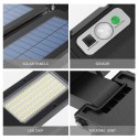 Solarna lampa uliczna LED z czujnikiem ruchu i pilotem Maclean IP54, 5W, 2x450lm, 6500K, Li-ion 2400 mAh, 3 tryby pracy MCE447 Maclean