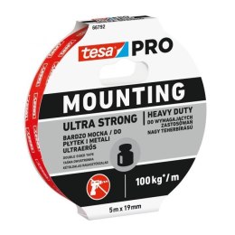 Taśma montaż.dwustr.pian.5m:19mm pro ultra strong Tesa