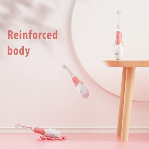 Szczoteczka soniczna dla dzieci SEAGO, kolor różowy, 1xAAA 1,5V (brak w zestawie), 4 końcówki, SG-513 Pink SEAGO Szczoteczka soniczna dla dzieci SEAGO, kolor różowy, 1xAAA 1,5V (brak w zestawie), 4 końcówki, SG-513 Pink SEAGO