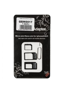 Adapter Nano SIM 3W1 czarny LP