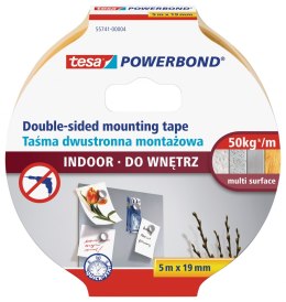 Taśma montażowa powerbond przezroczysta do wnętrz 5m:19mm Tesa