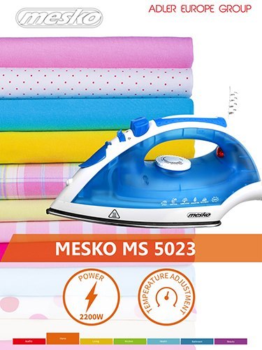 Żelazko 2200 W - stalowa stopa Mesko Żelazko 2200 W - stalowa stopa Mesko