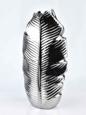 Leaf silver wazon 7,5x17xh35cm