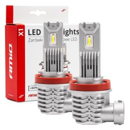 Żarówki samochodowe led x1 series amio h8/h9/h11 AMiO