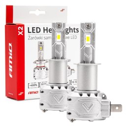 Żarówki samochodowe led x2 series amio h3 AMiO