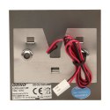 LEPUS LED 1,2W, oprawa schodowa natynkowa, 12V DC, 100lm, 3000K, mosiądz Orno