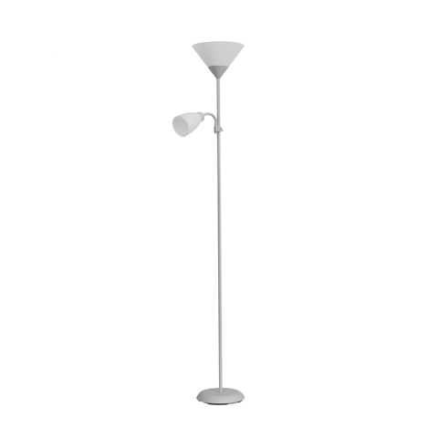 Lampa stojąca podłogowa URLAR, 175 cm, max 25W E27, max 25W E14, szara Orno