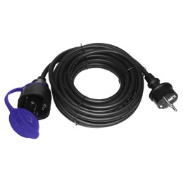 Przedłużacz warsztatowy bryzgoszczelny IP44, 1x2P+Z (schuko) 10m,kabel gumowy olejoodporny H07RN-F 3x1,5mm?, 230VAC/16A Orno