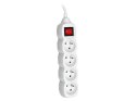 Przedłużacz TRACER PowerCord 3,0m (4 gniazda, wyłącznik, white) TRACER