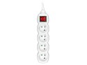 Przedłużacz TRACER PowerCord 3,0m (4 gniazda, wyłącznik, white) TRACER