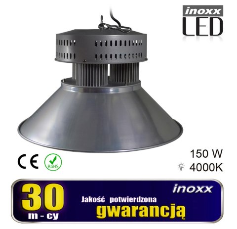 Lampa przemysłowa led 150w high bay cob 4000k neutralna 13 500lm NVOX