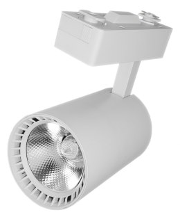 Lampa sklepowa led reflektor szynowy jednofazowy biały 30w 2250 lm światło zimne 6000k NVOX