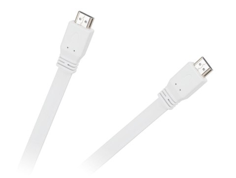 Kabel HDMI-HDMI płaski biały 2.0V 1.8M Cabletech