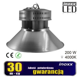 Lampa przemysłowa led 200w high bay cob 4000k neutralna 18 000lm NVOX