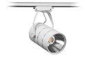 Lampa sklepowa led reflektor szynowy jednofazowy biały metalowy 30w 2550 lm światło ciepłe 3000k NVOX