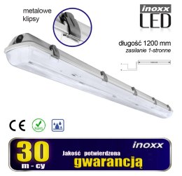 Oprawa hermetyczna przemysłowa ip65 led 1x120cm t8 g13 jednostronnie zasilana NVOX