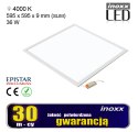 Panel led 60x60 36w lampa sufitowa kaseton 4000k neutralny+ ramka natynkowa czarna NVOX