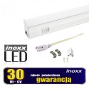 Świetlówka led liniowa t5 120cm 18w on/off zimna 6000k lampa natynkowa zintegrowana z oprawą NVOX