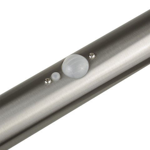 Solarna lampa LED Maclean, z czujnikiem, 3 tryby,wbijana, Li-ion 18650, IP44, 3,7V, 1200 mAh, Chrom matt, MCE465 C/M Maclean Solarna lampa LED Maclean, z czujnikiem, 3 tryby,wbijana, Li-ion 18650, IP44, 3,7V, 1200 mAh, Chrom matt, MCE465 C/M Maclean