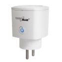 Zdalnie sterowane gniazdko WiFi GreenBlue, Android/iOS/Alexa/Google Home, zuż. energii, timer, max 3680W, typ E, GB720 E GreenBlue