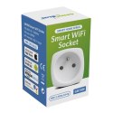 Zdalnie sterowane gniazdko WiFi GreenBlue, Android/iOS/Alexa/Google Home, zuż. energii, timer, max 3680W, typ E, GB720 E GreenBlue