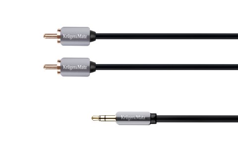 Kabel wtyk jack 3.5 - 2RCA stereo 3.0m Kruger&Matz Kruger&Matz