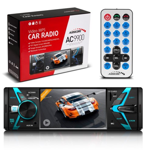 Radioodtwarzacz Audiocore AC9900 MP5 AVI DivX Bluetooth handsfree + pilot Audiocore Radioodtwarzacz Audiocore AC9900 MP5 AVI DivX Bluetooth handsfree + pilot Audiocore