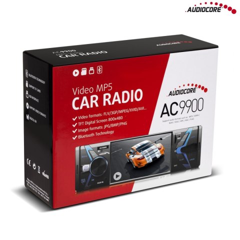 Radioodtwarzacz Audiocore AC9900 MP5 AVI DivX Bluetooth handsfree + pilot Audiocore Radioodtwarzacz Audiocore AC9900 MP5 AVI DivX Bluetooth handsfree + pilot Audiocore