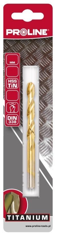 Wiertło do met hss tin din338 szlf.4.8mm szt.2 blist proline Proline