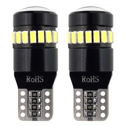 Led canbus 18smd 3014 + 1smd 1smd t10 w5w white 12v/24v AMiO