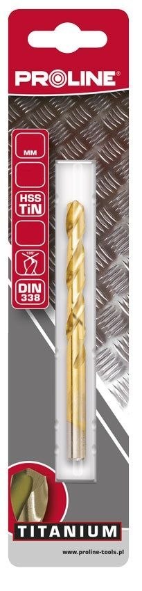 Wiertło do met hss tin din338 szlf.10.0mm szt.1 blis proline Proline