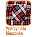 Koszula flanelowa krata czerwono-czarno-biała, rozmiar XL NEO