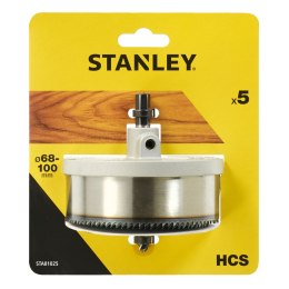 Otwornica hcs do drewna - komplet fi=68/74/80/90/100 mm Stanley