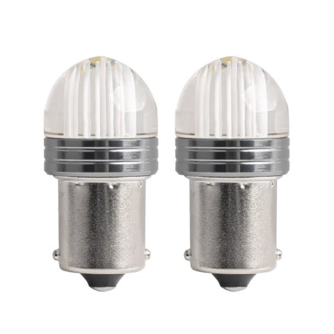 Żarówki led standard p21w 9smd 12v clear white blister (2 szt) AMiO