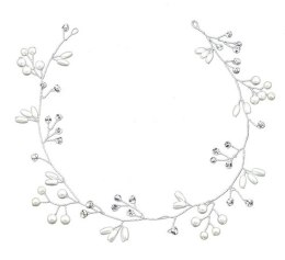 AG264B Ślubna gałązka diadem tiara 50cm ATL