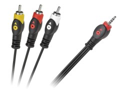 Kabel Jack 3.5 cztero-polowy 3 x RCA 3m LP