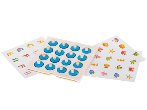 Puzzle drewniane gra planszowa memory + 4 karty Puzzle drewniane gra planszowa memory + 4 karty