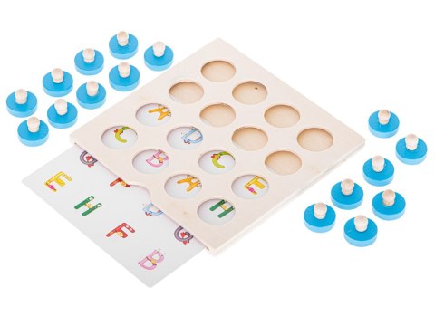Puzzle drewniane gra planszowa memory + 4 karty Puzzle drewniane gra planszowa memory + 4 karty