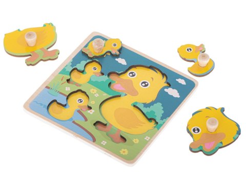Puzzle drewniane układanka kaczuszka kaczka Puzzle drewniane układanka kaczuszka kaczka