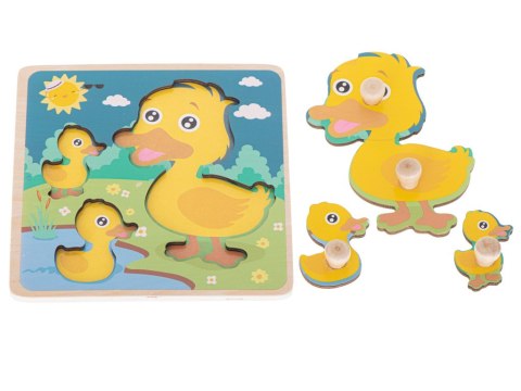 Puzzle drewniane układanka kaczuszka kaczka Puzzle drewniane układanka kaczuszka kaczka