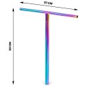 Kierownica T-Bar Soke do hulajnogi wyczynowej neochrome 63 cm SOKE
