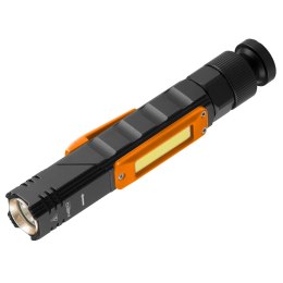 Latarka akumulatorowa USB 300 lm 2 w 1 CREE XPE + COB LED NEO