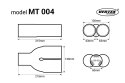01304 Końcówka tłumika ze stali nierdzewnej MT 004 AMiO