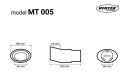 01305 Końcówka tłumika ze stali nierdzewnej MT 005 AMiO