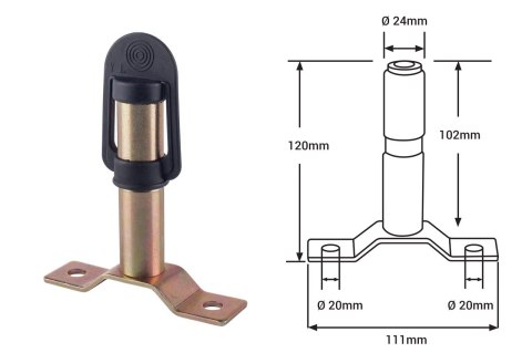 01504 Uchwyt lampy ostrzegawczej Vertex MP02 AMiO