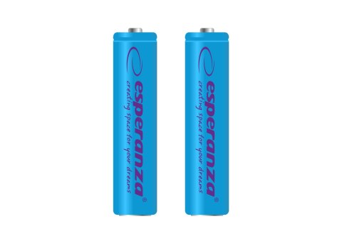 EZA101B Esperanza akumulatorki ni-mh aaa 1000mah 2szt. niebieskie Esperanza