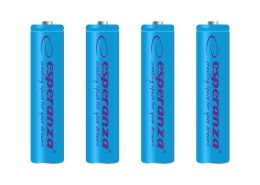 EZA102B Esperanza akumulatorki ni-mh aaa 1000mah 4szt. niebieskie Esperanza