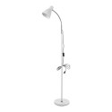 Lampa stojąca podłogowa LAR, max 20W E27, 155 cm, biała Orno